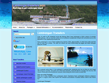 Tablet Screenshot of lembongantransfers.com